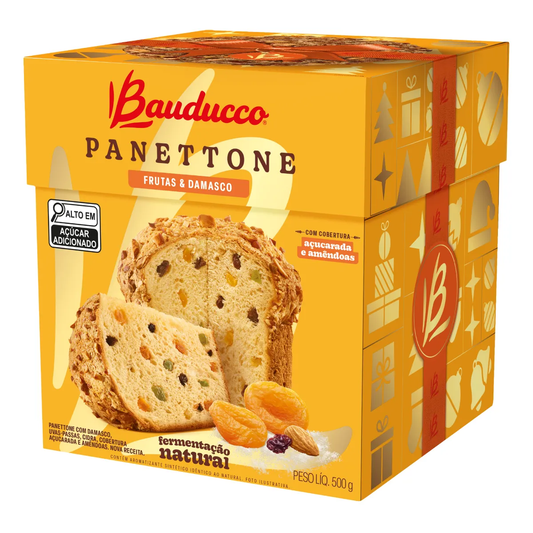Bauducco Panettone Frutas e Damasco 500g